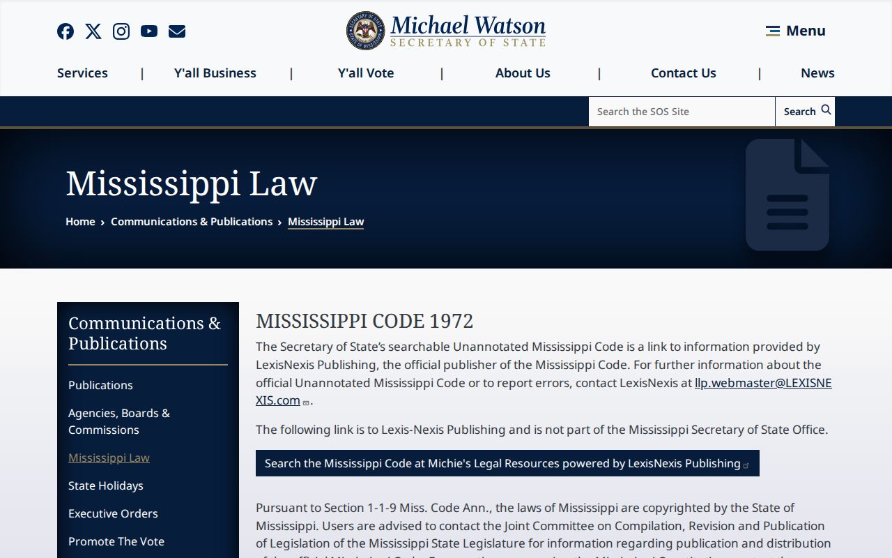 Panola County court docket Mississippi public records law page